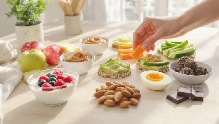 Gesunde Snacks fuer die Arbeit: 8 Ideen unter 200 Kalorien